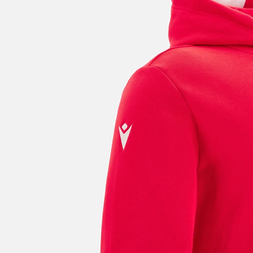 Sudadera con capucha roja para aficionados del Welsh Rugby 2025/26 Sudadera con capucha roja para aficionados del Welsh Rugby 2025/26