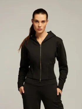 Sudadera con capucha y cremallera completa Elo 02 de algodón