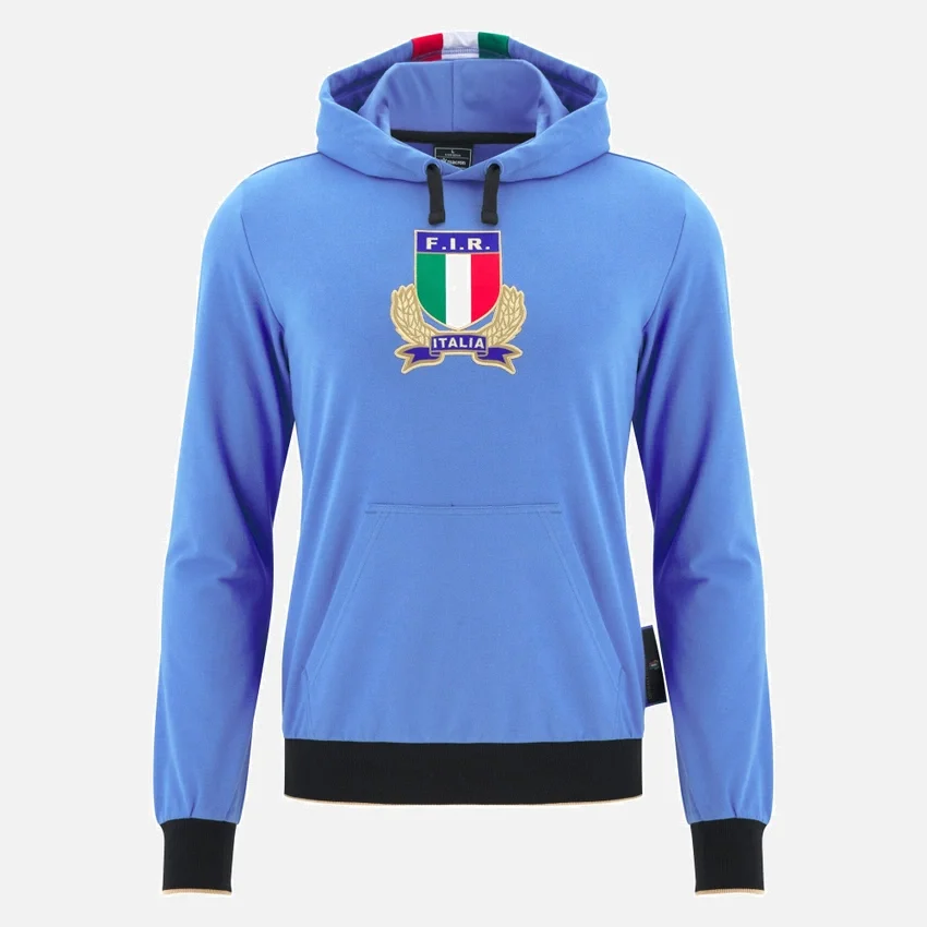 Sudadera con cremallera completa de la línea para adultos de Italia Rugby 2025/26 Sudadera con cremallera completa de la línea para adultos de Italia Rugby 2025/26