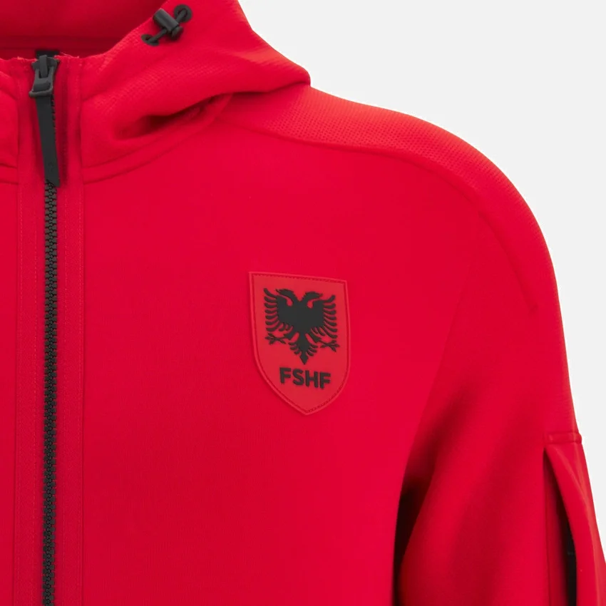 Sudadera con capucha y cremallera completa de la selección nacional de Albania FSHF 2026/27 Sudadera con capucha y cremallera completa de la selección nacional de Albania FSHF 2026/27
