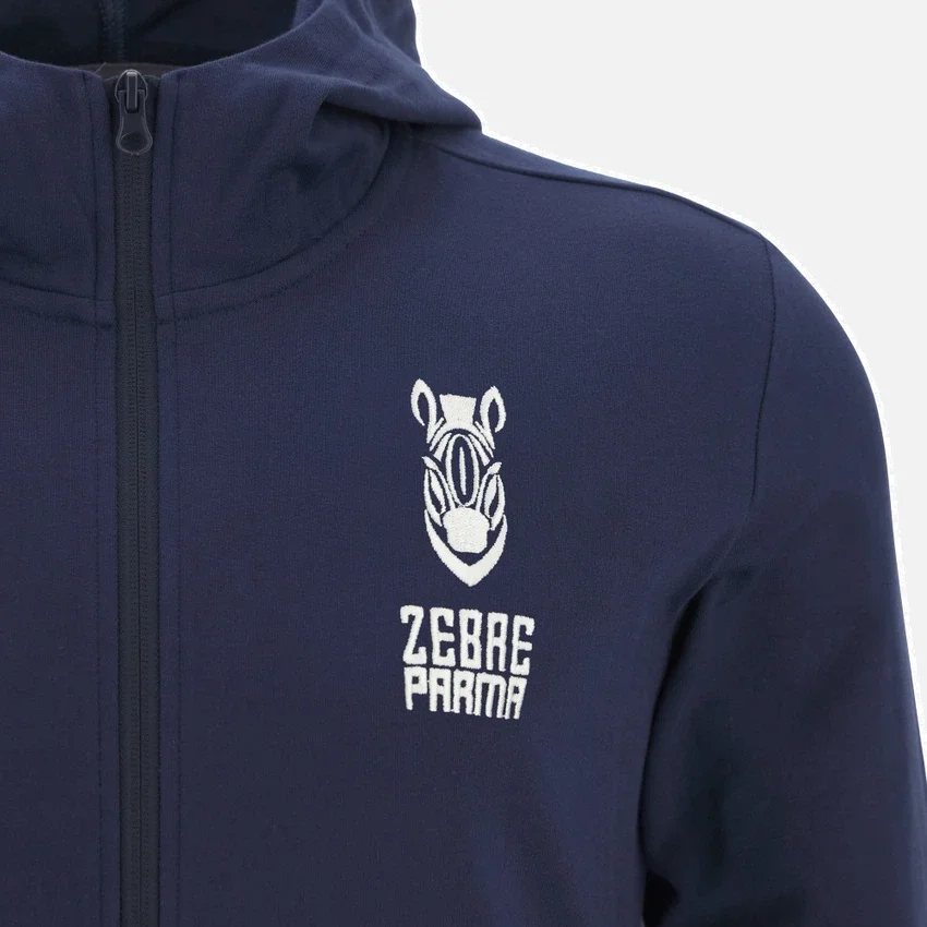 Sudadera con cremallera completa para adultos Zebre Parma 2025/26 Sudadera con cremallera completa para adultos Zebre Parma 2025/26