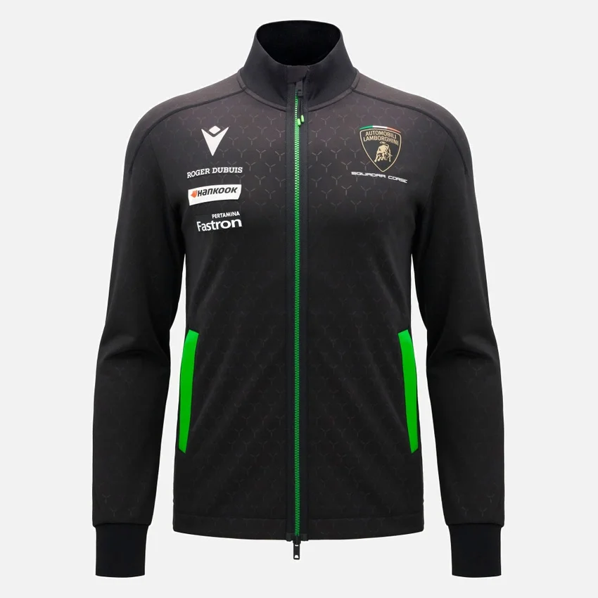 Sudadera con cremallera completa para hombre de Automobili Lamborghini Squadra Corse Sudadera con cremallera completa para hombre de Automobili Lamborghini Squadra Corse