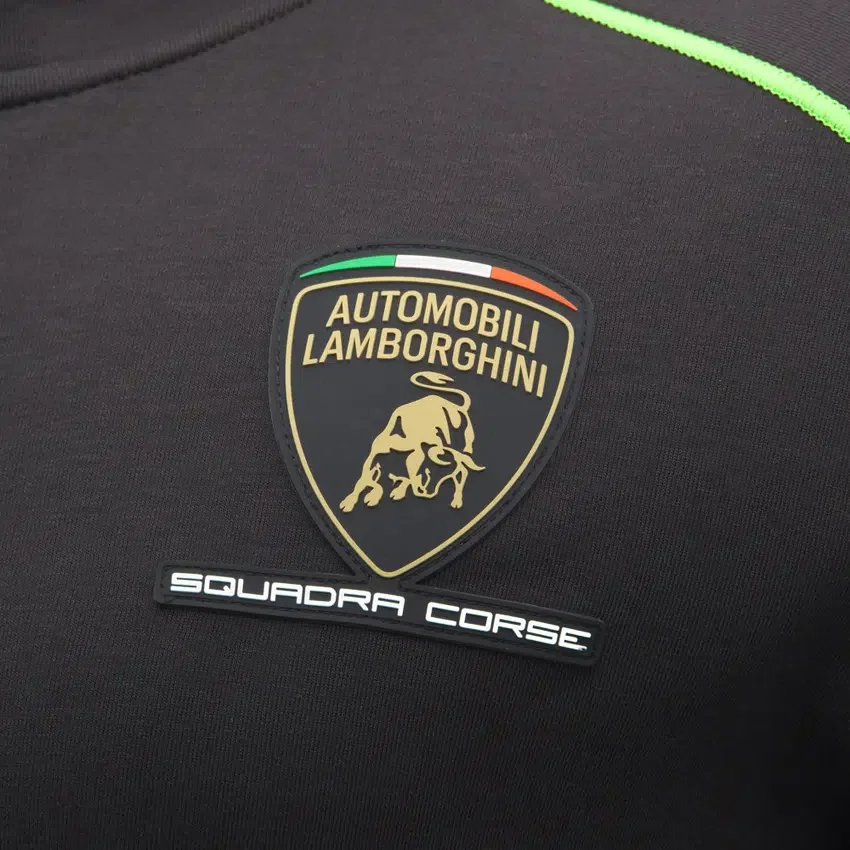 Sudadera con cremallera completa para hombre de Automobili Lamborghini Squadra Corse Sudadera con cremallera completa para hombre de Automobili Lamborghini Squadra Corse