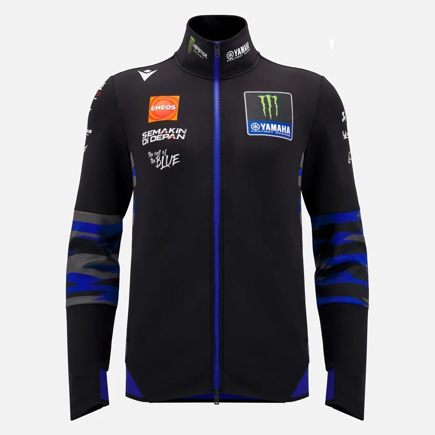 Sudadera con cremallera completa para hombre Yamaha Factory Racing 2025 Sudadera con cremallera completa para hombre Yamaha Factory Racing 2025