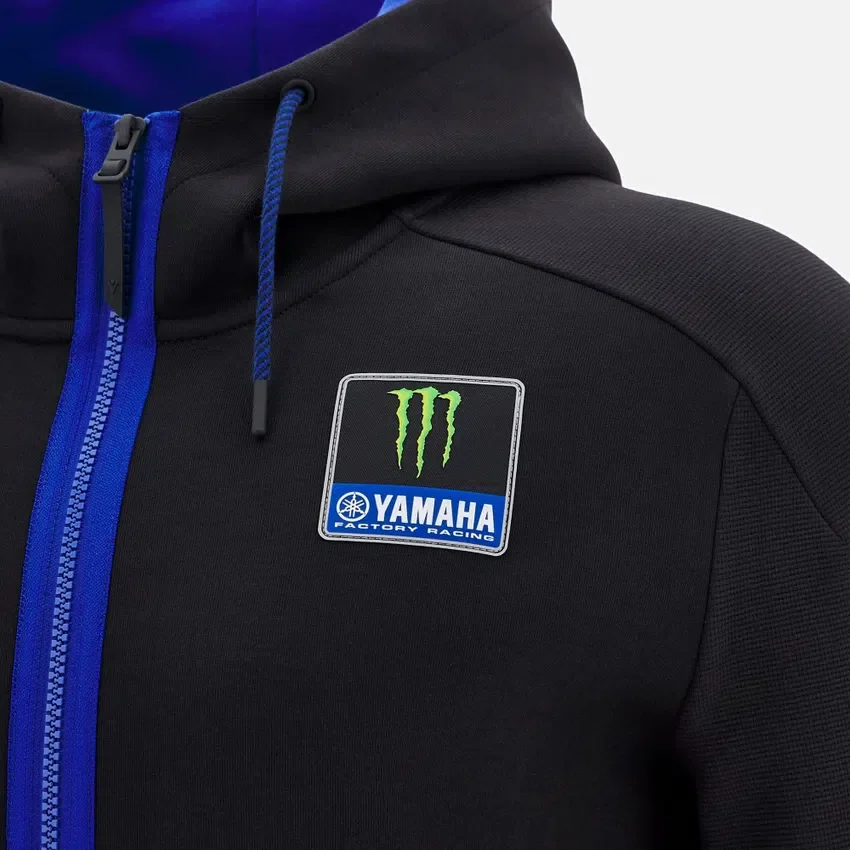 Sudadera con cremallera completa para hombre Yamaha Factory Racing 2025 Sudadera con cremallera completa para hombre Yamaha Factory Racing 2025