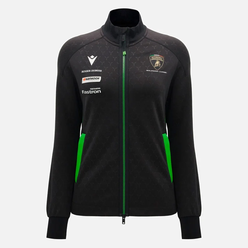 Sudadera con cremallera completa para mujer de Automobili Lamborghini Squadra Corse Sudadera con cremallera completa para mujer de Automobili Lamborghini Squadra Corse