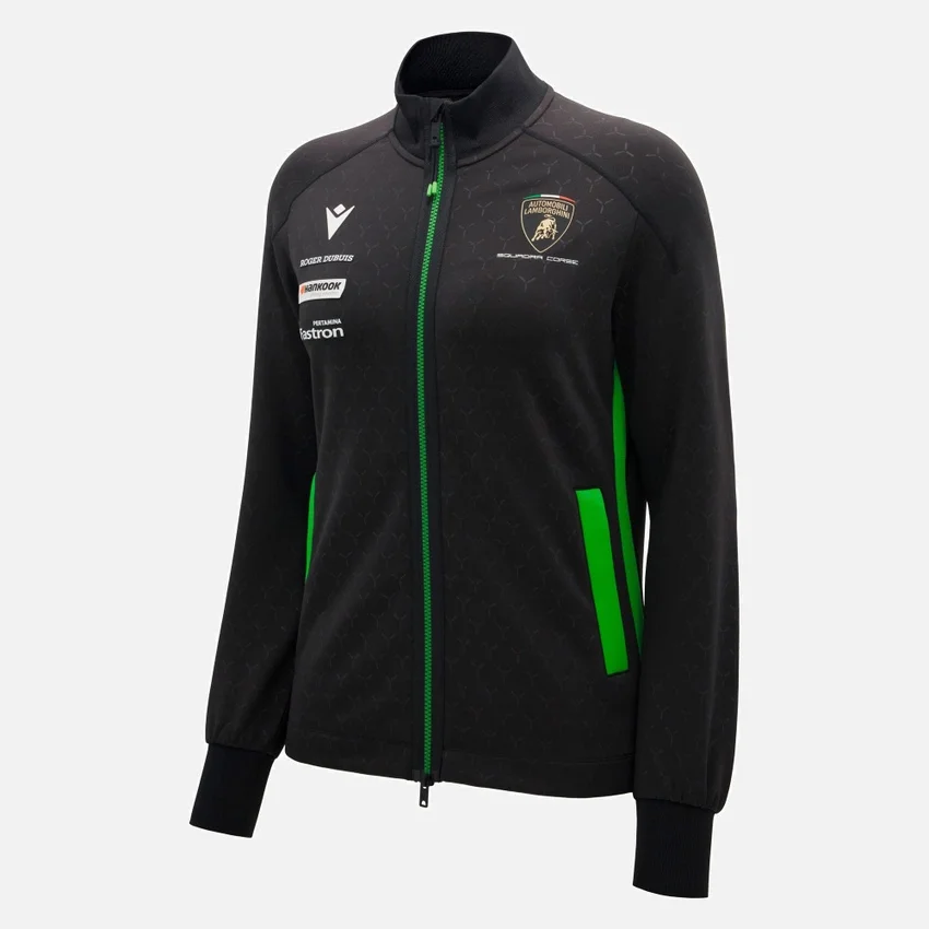 Sudadera con cremallera completa para mujer de Automobili Lamborghini Squadra Corse Sudadera con cremallera completa para mujer de Automobili Lamborghini Squadra Corse