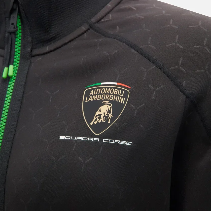 Sudadera con cremallera completa para mujer de Automobili Lamborghini Squadra Corse Sudadera con cremallera completa para mujer de Automobili Lamborghini Squadra Corse