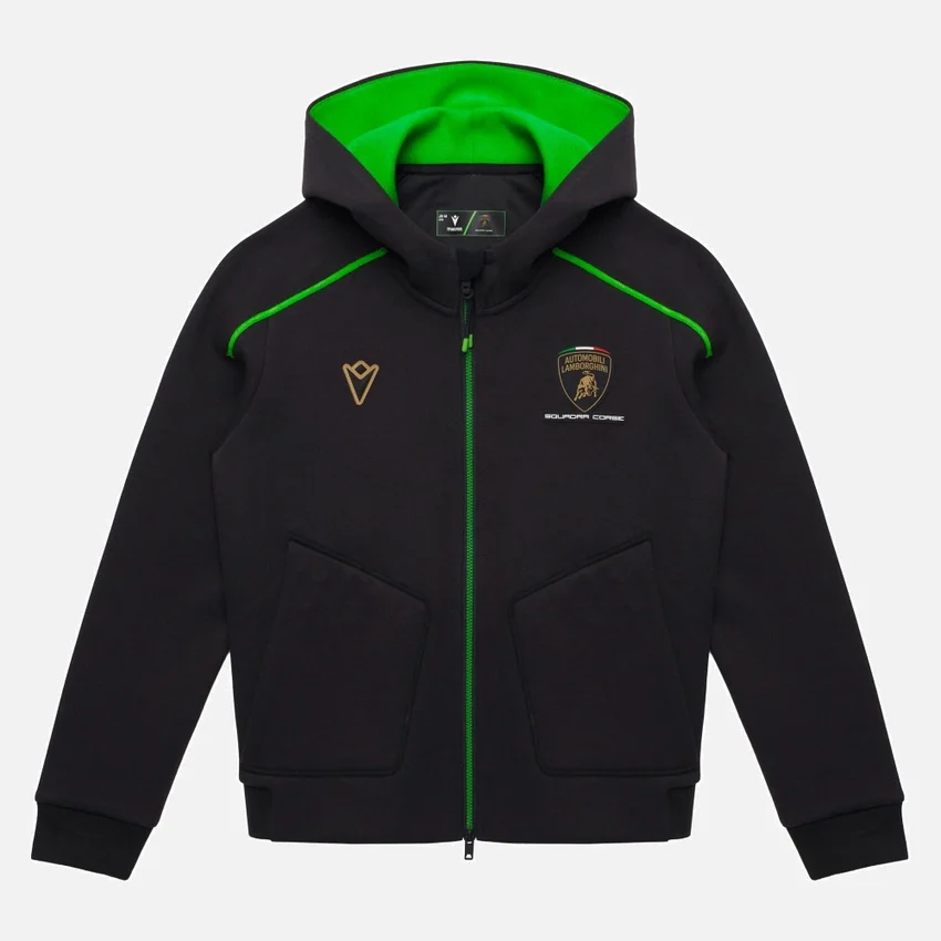 Sudadera con cremallera completa para niños de Automobili Lamborghini Squadra Corse Sudadera con cremallera completa para niños de Automobili Lamborghini Squadra Corse