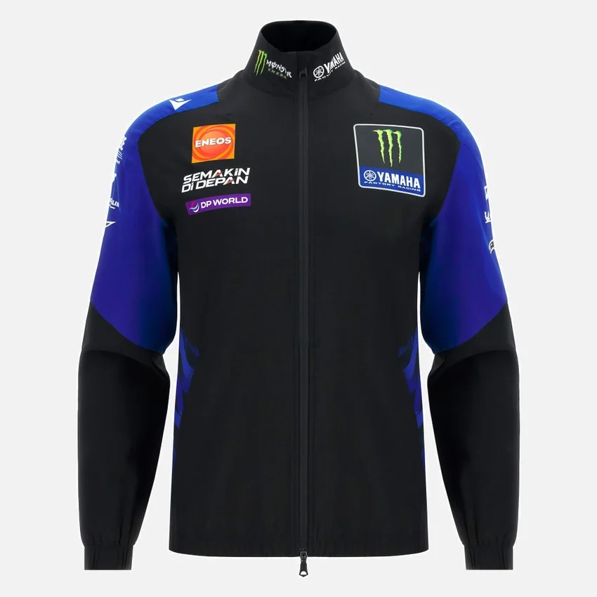 Sudadera con cremallera completa réplica del equipo Monster Energy Yamaha MotoGP 2026 Sudadera con cremallera completa réplica del equipo Monster Energy Yamaha MotoGP 2026