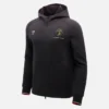 Sudadera con cremallera completa tricolor negra para hombre de Automobili Lamborghini Squadra Corse Sudadera con cremallera completa tricolor negra para hombre de Automobili Lamborghini Squadra Corse