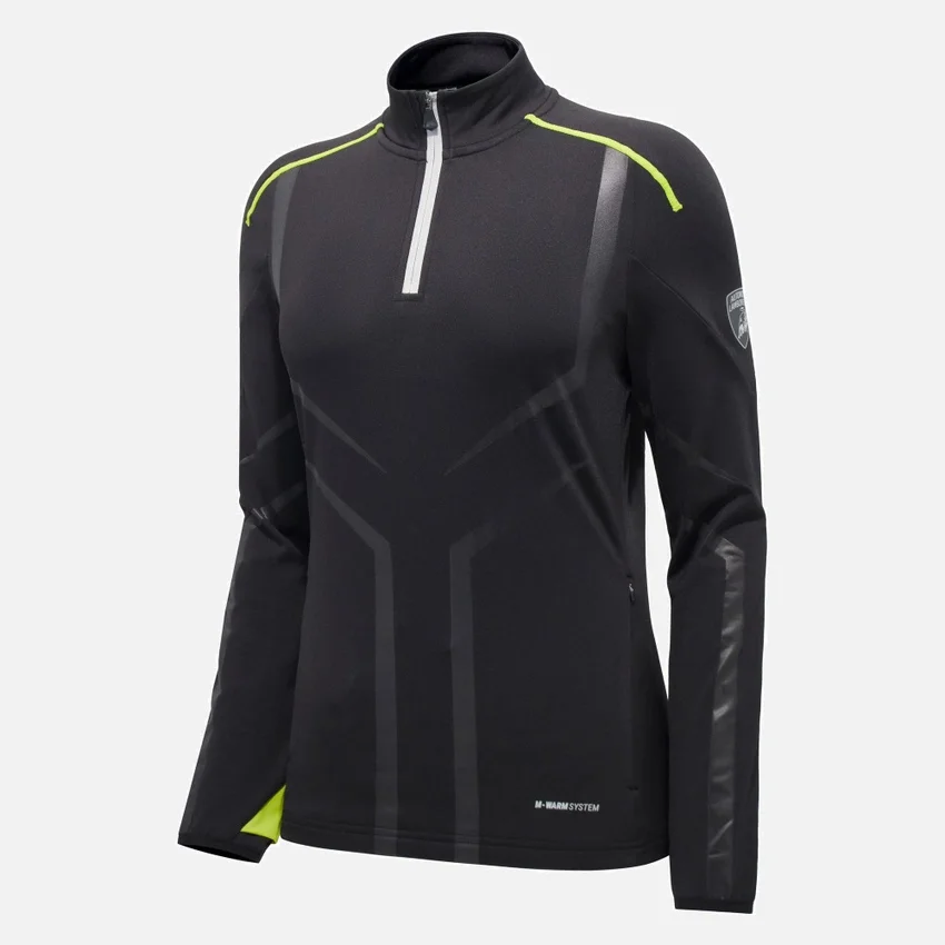 Sudadera con cremallera de 1/4 para mujer de Automobili Lamborghini Sudadera con cremallera de 1/4 para mujer de Automobili Lamborghini