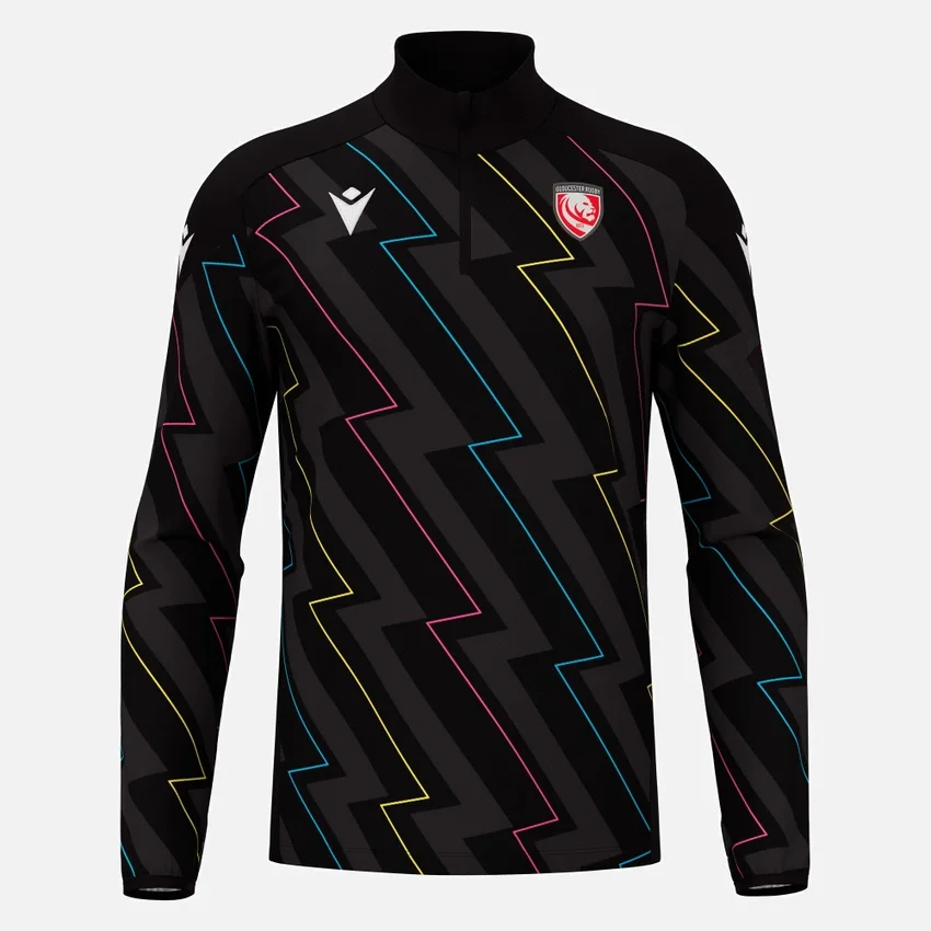 Sudadera de calentamiento con cremallera de 1/4 de Gloucester Rugby 2025/26 Sudadera de calentamiento con cremallera de 1/4 de Gloucester Rugby 2025/26