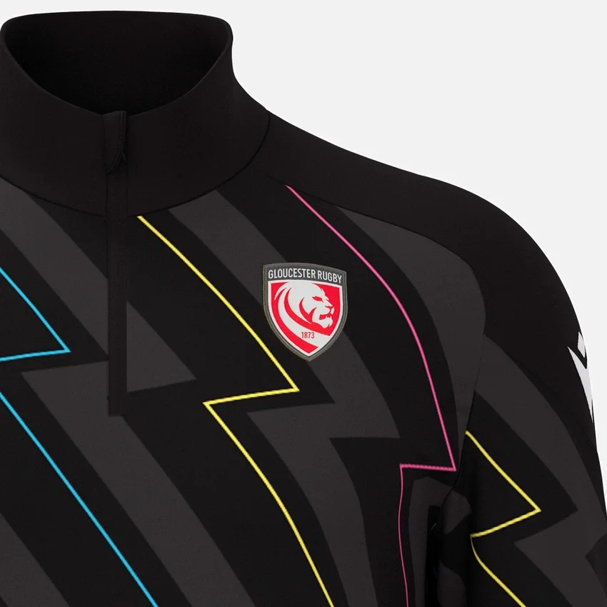 Sudadera de calentamiento con cremallera de 1/4 de Gloucester Rugby 2025/26 Sudadera de calentamiento con cremallera de 1/4 de Gloucester Rugby 2025/26