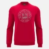 Sudadera de cuello redondo sin cepillar roja de la colección Unibo para Adultos Sudadera de cuello redondo sin cepillar roja de la colección Unibo para Adultos