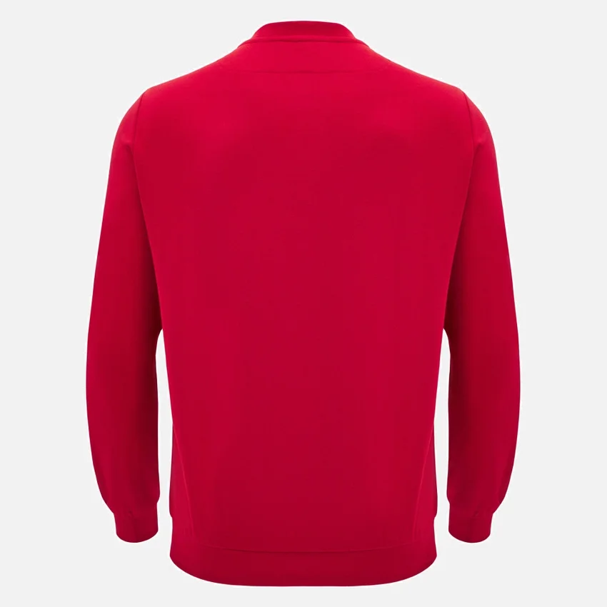 Sudadera de cuello redondo sin cepillar roja de la colección Unibo para Adultos Sudadera de cuello redondo sin cepillar roja de la colección Unibo para Adultos