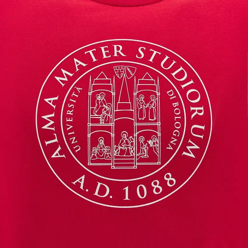 Sudadera de cuello redondo sin cepillar roja de la colección Unibo para Adultos Sudadera de cuello redondo sin cepillar roja de la colección Unibo para Adultos