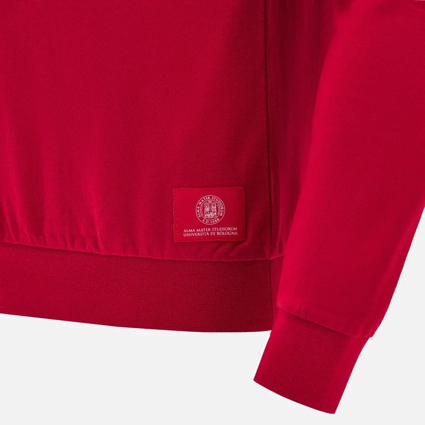 Sudadera de cuello redondo sin cepillar roja de la colección Unibo para Adultos Sudadera de cuello redondo sin cepillar roja de la colección Unibo para Adultos