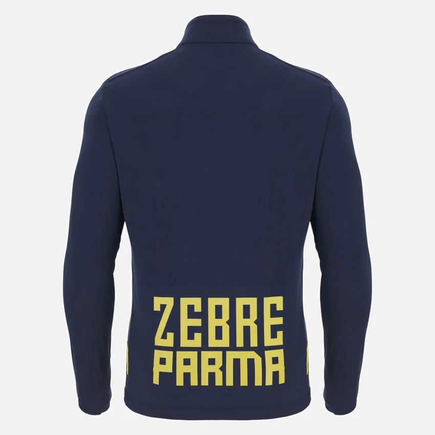 Sudadera de entrenamiento con cremallera de 1/4 para adultos Zebre Parma 2025/26 Sudadera de entrenamiento con cremallera de 1/4 para adultos Zebre Parma 2025/26