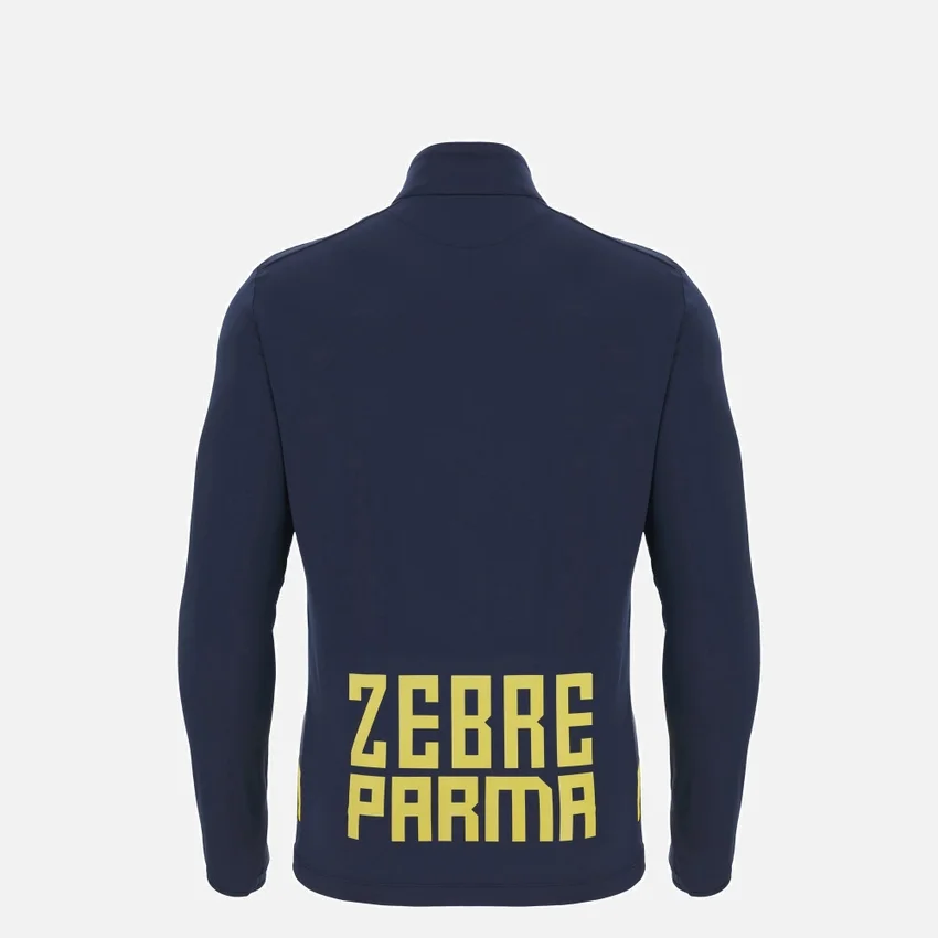 Sudadera de entrenamiento Zebre Parma 2025/26 Junior con cremallera de 1/4 Sudadera de entrenamiento Zebre Parma 2025/26 Junior con cremallera de 1/4