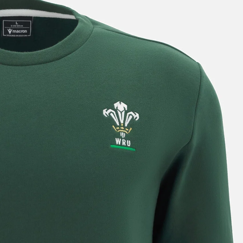 Sudadera verde para aficionados del Welsh Rugby 2025/26 Sudadera verde para aficionados del Welsh Rugby 2025/26